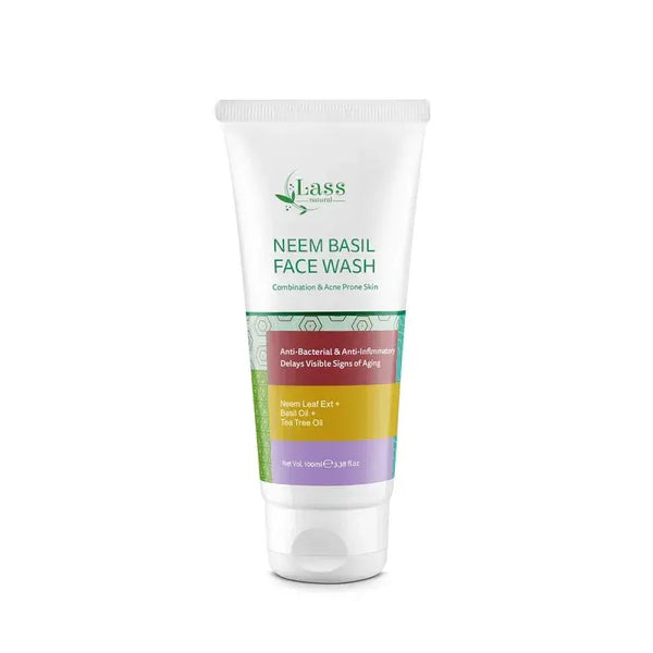 Lass Natural Neem & Basil Face Wash for Acne & Oil Control