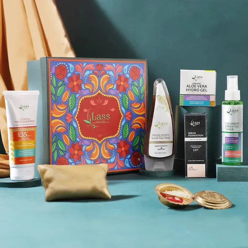 Radiant Glow Essentials: Tinted Sunscreen SPF35 & More in Sun Care Gift Hamper