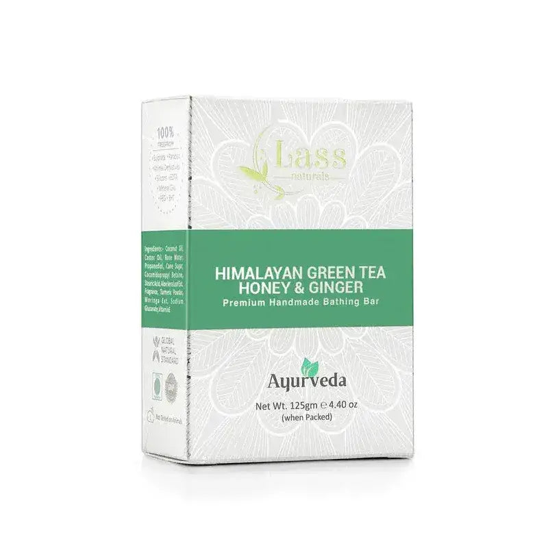 Himalayan Green Tea, Honey & Ginger Premium Handmade Bathing Soap, 125g
