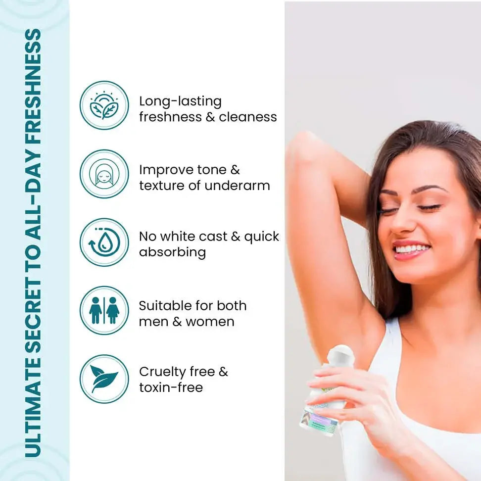 Pheromone Deodorant Roll-On for Odour Removal & All-Day Freshness – For Men & Women (50 ml)