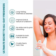 Pheromone Deodorant Roll-On for Odour Removal & All-Day Freshness – For Men & Women (50 ml)