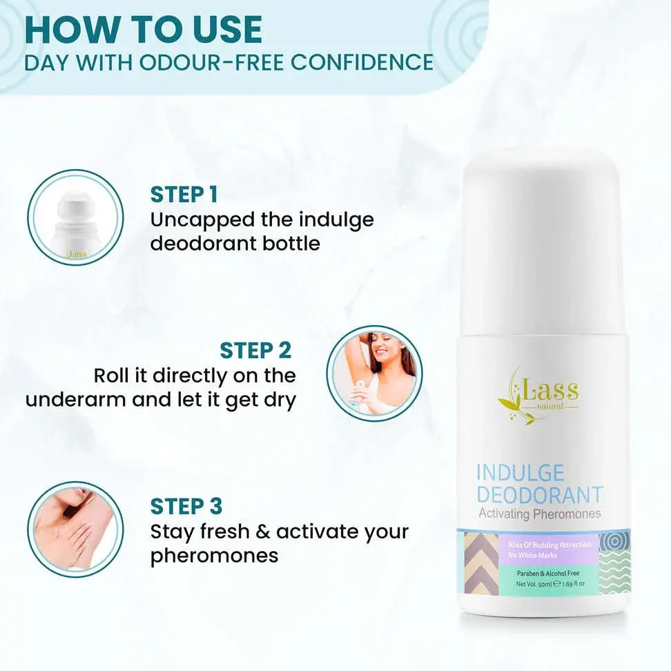 Pheromone Deodorant Roll-On for Odour Removal & All-Day Freshness – For Men & Women (50 ml)