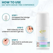 Lass Natural Pheromone Deodorant Roll On Both for men and women (50ml)