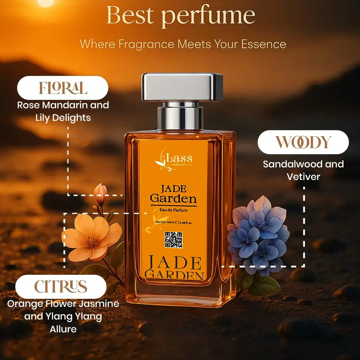 Lass Natural Jade Garden Perfume - 100ml