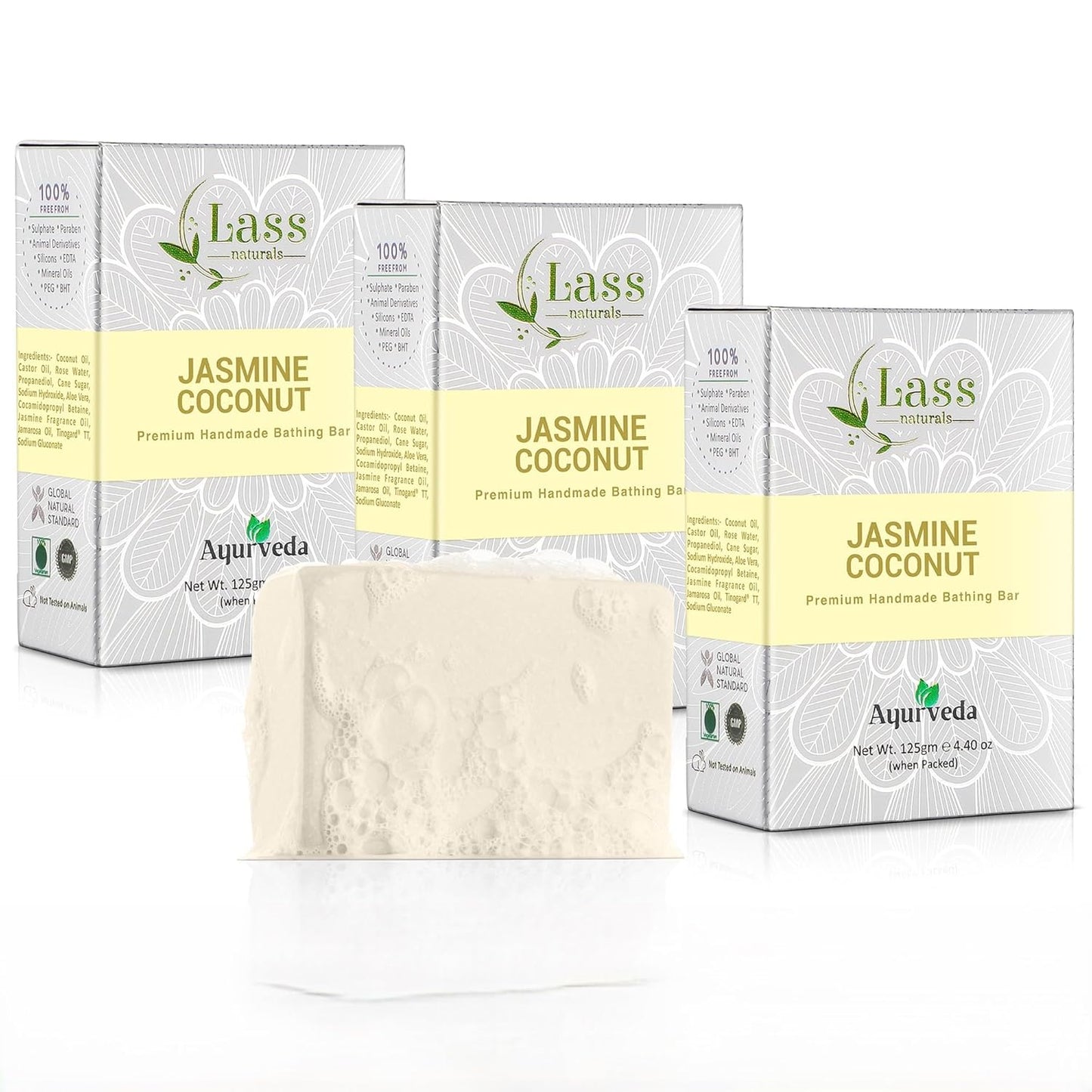 Jasmine Coconut Handmade Premium Bathing Soap,125g