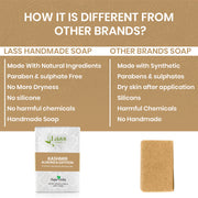 Kashmir Almond & Saffron With Milk Handmade Premium Bathing Soap,125g