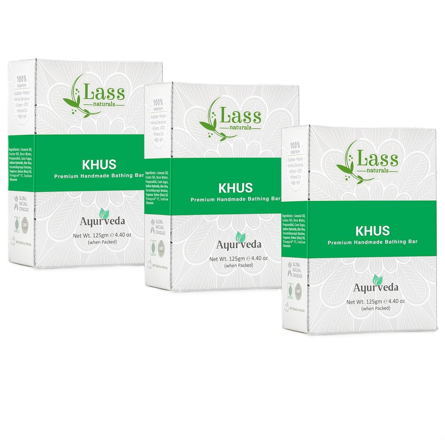 Khus (Vetiver) Handmade Premium Bathing Soap,125g