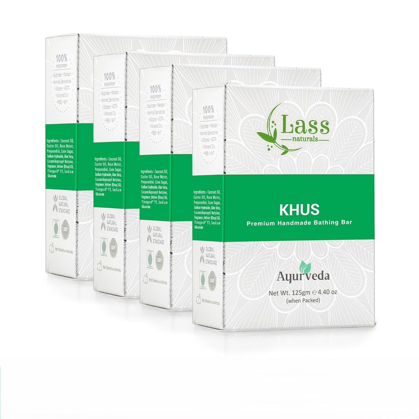 Khus (Vetiver) Handmade Premium Bathing Soap,125g