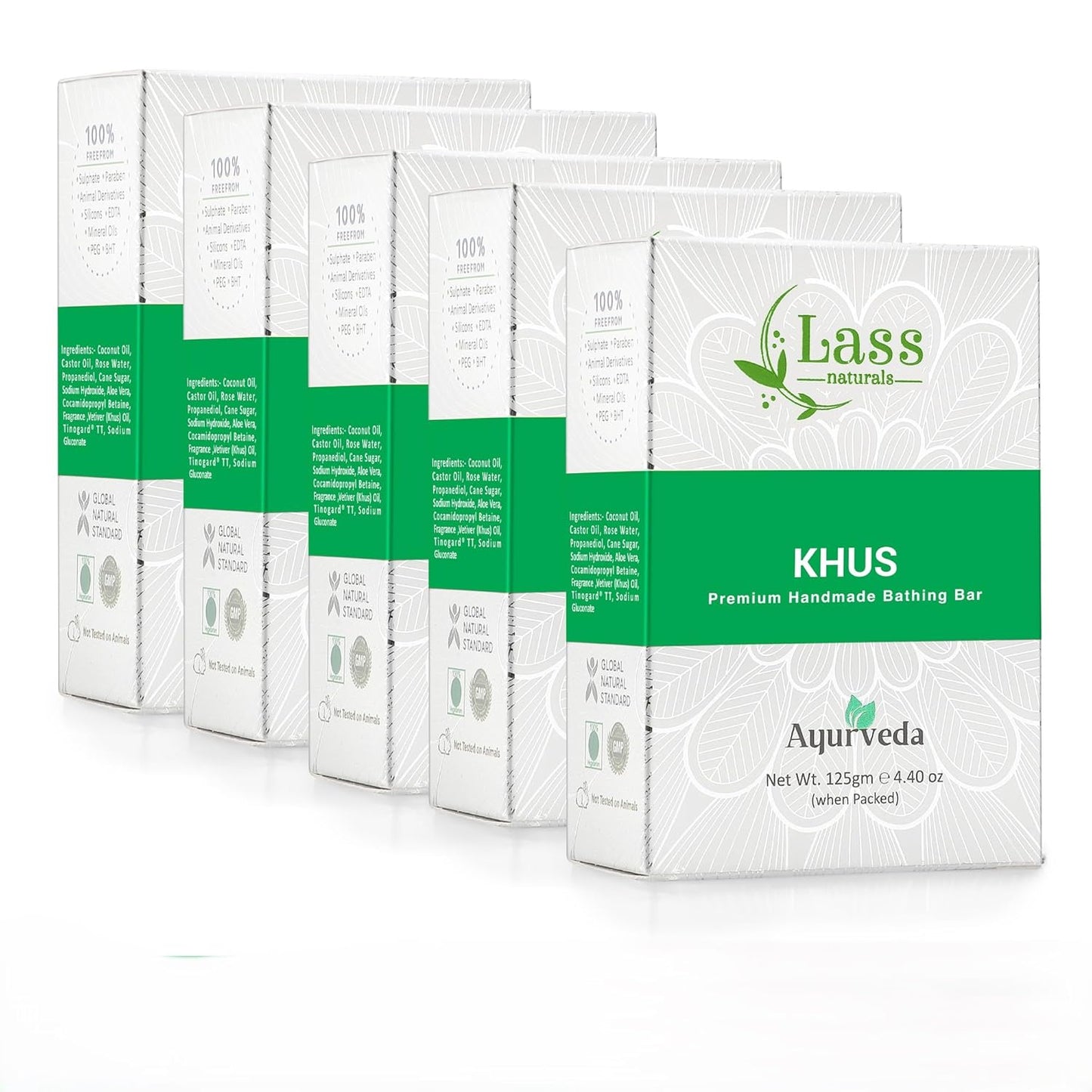 Khus (Vetiver) Handmade Premium Bathing Soap,125g
