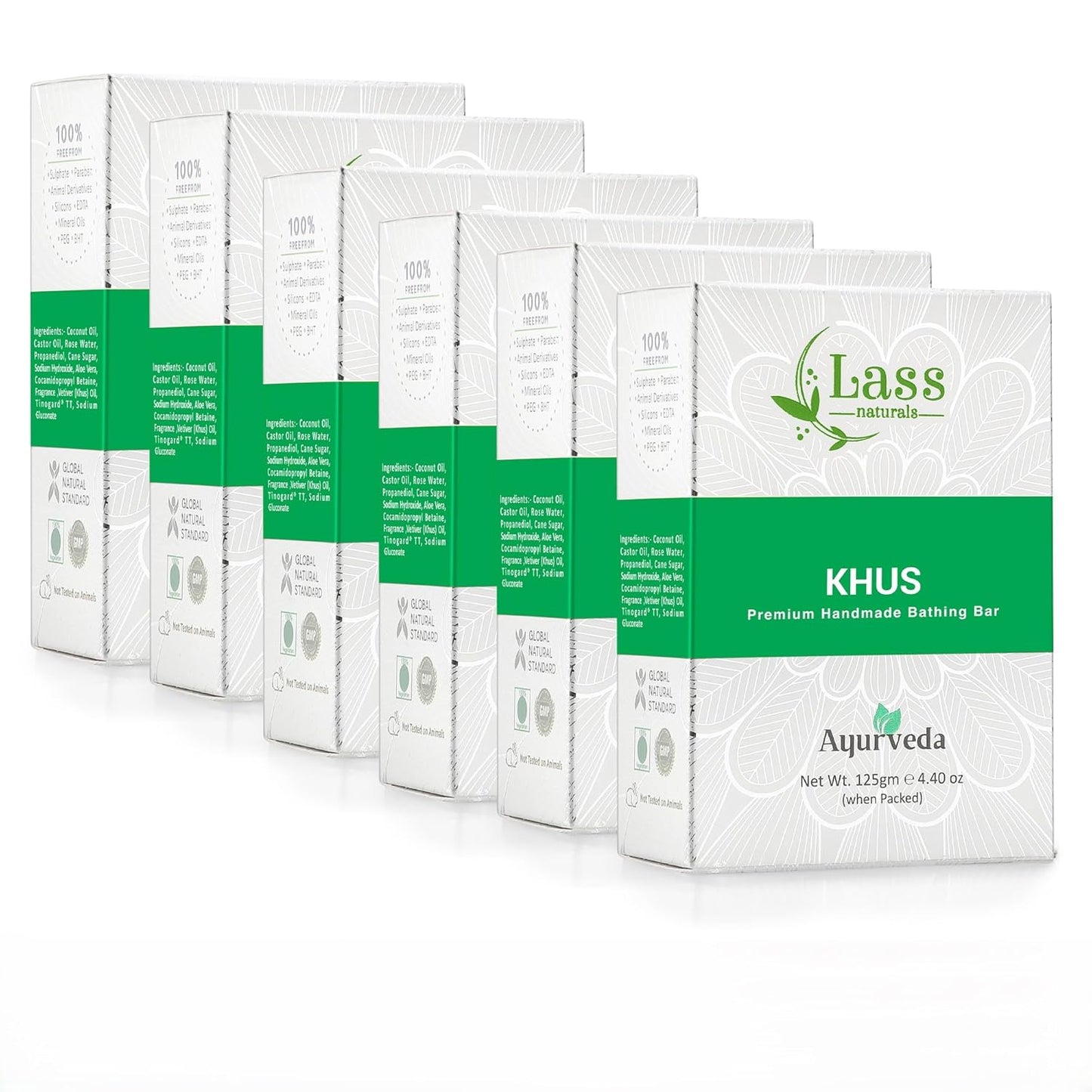 Khus (Vetiver) Handmade Premium Bathing Soap,125g