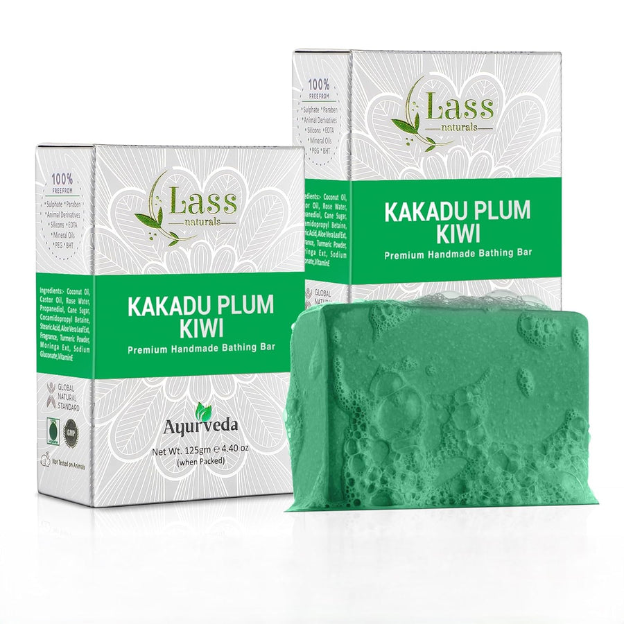 Lass Natural Kakadu Plum Kiwi Premium Handmade Bathing Soap(125g)