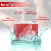 Red Apple Anti Aging Handmade Premium Bathing Soap,125g