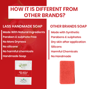 Red Apple Anti Aging Handmade Premium Bathing Soap,125g