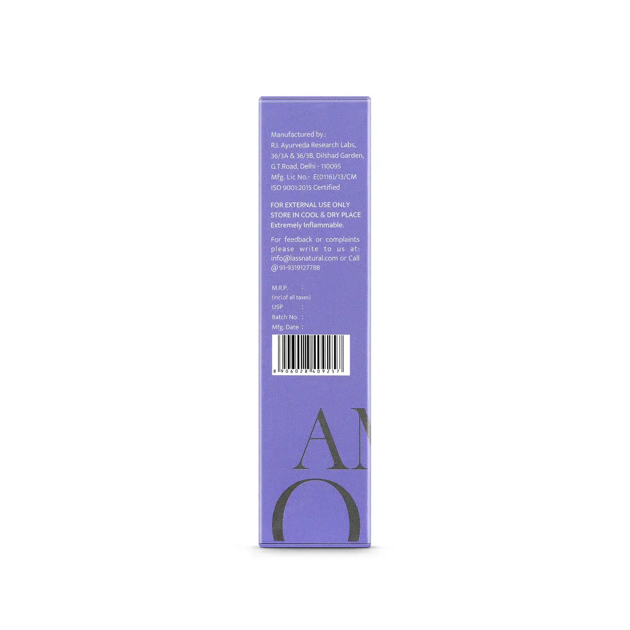 Lass Natural Amber Oasis Perfume - 20ml