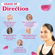 Lass Natural Rose Geranium Face Wash