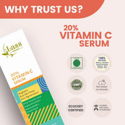 20% Vitamin C Face Serum for Brightening, Dark Spots & Anti-Ageing – 30 ml