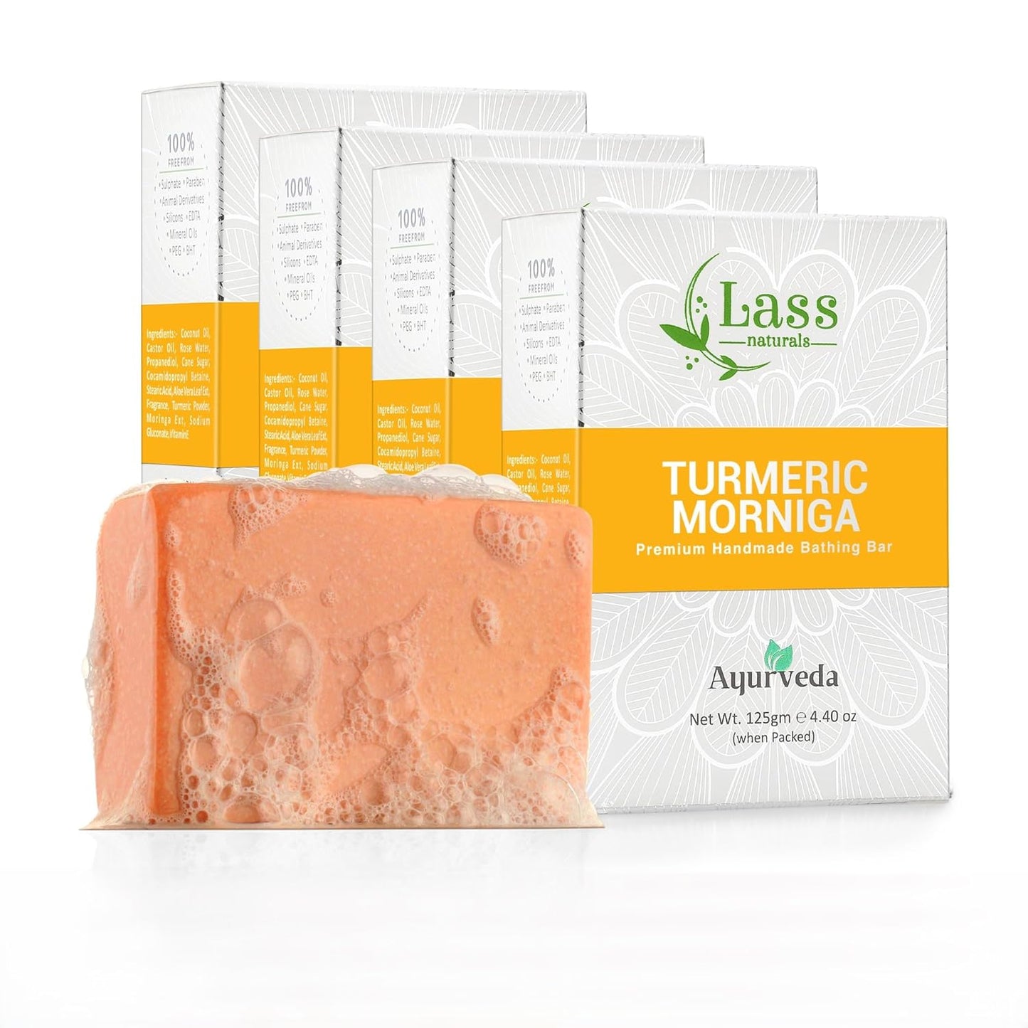 Turmeric Morniga Premium Handmade Bathing Soap, 125g