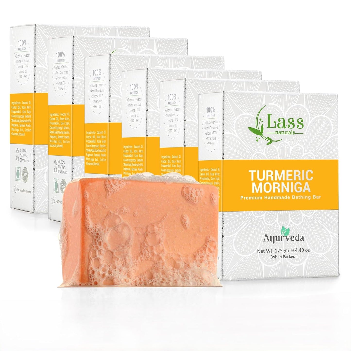 Turmeric Morniga Premium Handmade Bathing Soap, 125g