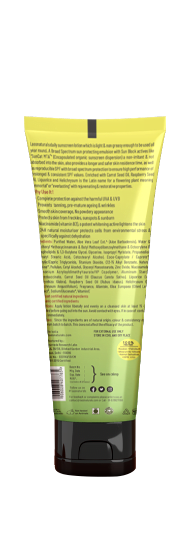 Buy Sunscreen SPF 30 5 in 1 Daily Lotion Online Lass Naturals